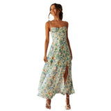 Women Dresses Summer Sling Backless Long Dress (Jkw0408)