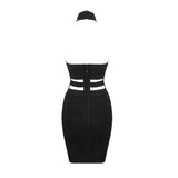 Women Dresses Punk Bandage One-Piece Dress Sexy Skirt Dress Skirt (Ont0408)