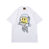 Drew house t shirt d@ew astronaut cartoon pattern round neck pullover short sleeves