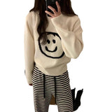 Women Knitwear Autumn and Winter round Neck Knitwear Loose Sweater