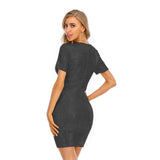 Women's Sexy V-neck Vintage Sequins Dress