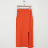 Women Dresses Spring and Autumn Slim Fit Split Casual Knitted Dress