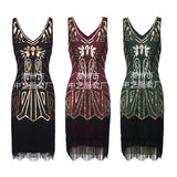 Flappers 1920S Dress Vintage Sequined Tassel Dress