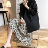 Women Skirt Leopard Print Skirt Sheath Fishtail A- line Skirt