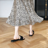 Women Skirt Leopard Print Skirt Sheath Fishtail A- line Skirt