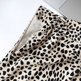 Women Skirt Leopard Print Skirt Sheath Fishtail A- line Skirt