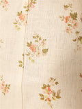 Robe Bridgerton Linen Floral Sleeveless Dress Waist-Tight Dress