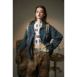 Unisex Jacket Denim Jacket Men's and Women's Spring and Autumn Loose Denim Jacket Denim Coat