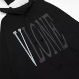 Vlone Hoodie Autumn/Winter Silver Big V Letter Pullover Hooded