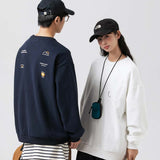 Unisex Hoodie Fall Printed Crew Neck Sweatshirt