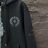 CHH Chrome Hearts Hoodie Men's and Women's Same Fleece Hooded Cardigan Sweater