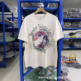 saint m t shirts s.m collaboration graphic crewneck t-shirt