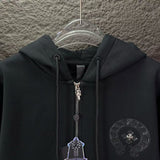 CHH Chrome Hearts Hoodie Men's and Women's Same Fleece Hooded Cardigan Sweater