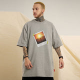 Men T Shirt Oversize Hip Hop Half Sleeve Tee