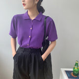 Women Knitted T-shirt Sweater Cardigan Short Slim Fit Sweater