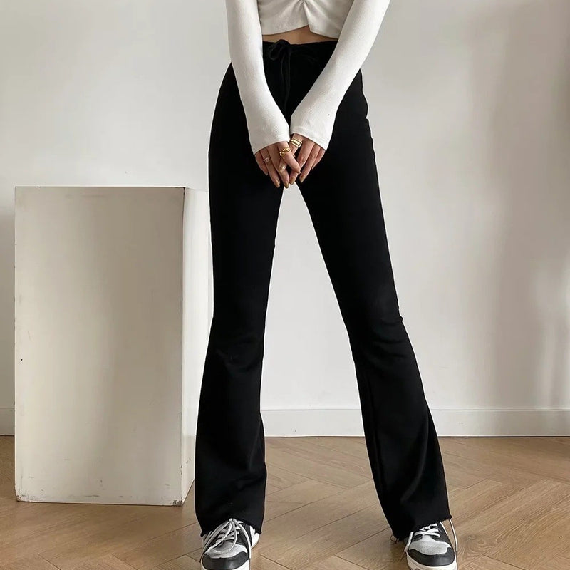 Women Sweatpants Bell-Bottom Pants Fall Casual Pants