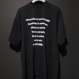 Vetements T Shirts VTM Three-Dimensional Foam Letter Printing Slogan round Neck Short Sleeve T-shirt