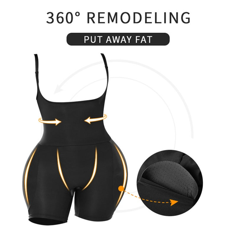 Shapewear bodysuit body shaping, hip enlargement and butt lift