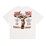 saint m t shirts s.m. cross symbol graphic crew neck short sleeve t-shirt