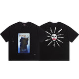 saint m t shirts s.m clown knife graphic crew neck pullover short sleeve t-shirt