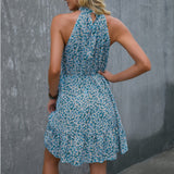 Beth Dutton Wardrobe Spring/Summer round Neck Sleeveless Floral Dress