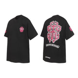 Ch hip-hop t shirts ch short-sleeved sanskrit horseshoe sword printing casual pure cotton american heavy weight short-sleeved