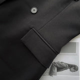 Women Suits Loose Casual Black Blazer