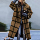 Women Trench Coat Autumn Long Sleeve Turn-down Collar Coat