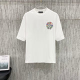 Ch hip-hop t shirts ch cro summer sanskrit heavy industry cross patch embroider round neck short sleeves