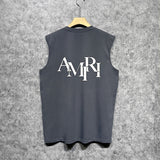 Amiri tank top with overlapping letter print