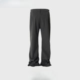 MIJKO Men Vintage Pants MIJKO Splicing trousers slightly pull down
