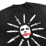saint m t shirts s.m clown knife graphic crew neck pullover short sleeve t-shirt