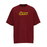 Drew house tshirt r streetwear smiley face & letter print crewneck pullover short sleeve wholesale single piece