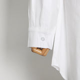 Women Dresses Shirt Dress Pleated Hollow Dress (Qymy0409)
