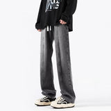Men Jeans Retro Washed Jeans Spring Oversize Loose Straight Trousers