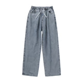 Men Jeans Loose Straight Wide Leg Pants
