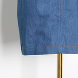 Women Dresses Sleeveless Sheath Denim Dress Skirt (Qymy0409)