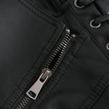 Red Leather Jacket Spring and Autumn Women's Leather Jacket Women's Short Jacket