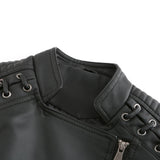 Red Leather Jacket Spring and Autumn Women's Leather Jacket Women's Short Jacket