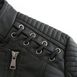 Red Leather Jacket Spring and Autumn Women's Leather Jacket Women's Short Jacket