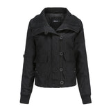 Women Trench Coat Winter Thermal Quilted Coat Women's Turtleneck Rib Woman Cotton Dress