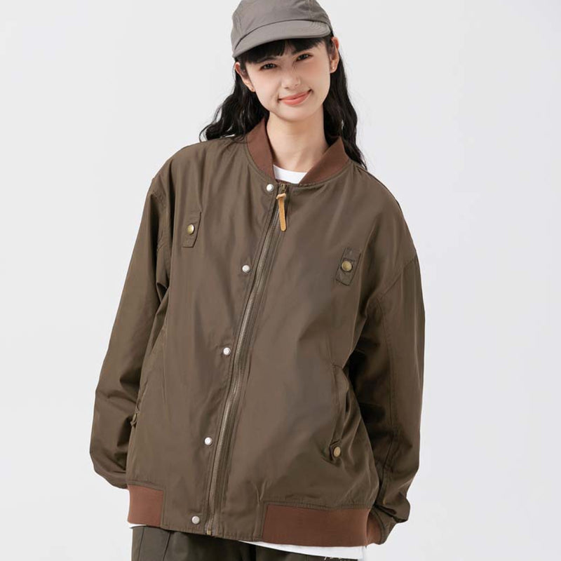 Unisex Jacket Autumn Pullover Baseball Collar Coat