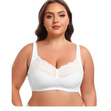 Full figure bra without wire lace