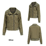 Women Trench Coat Winter Thermal Quilted Coat Women's Turtleneck Rib Woman Cotton Dress