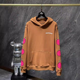 Chh Chrome Hearts Hoodie Autumn/Winter Sanskrit Alphabet Graffiti Embroidery Mouth Print Casual Loose Hooded Sweater