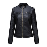 Red Leather Jacket Casual Leather Clothing Coat