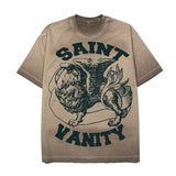 Hip-hop t shirts american summer short-sleeved t-shirt breathable casualhip hop washed distressed retroloose half-sleeved trendy tee