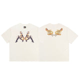 saint m t shirts s.m vintage high street casual crew neck pullover short sleeve tee