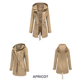 Women Trench Coat Anorak Women Spring and Autumn Coat Loose