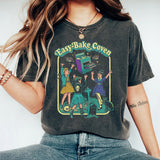 Washed Halloween Horror Print Street Vintage T-Shirt
